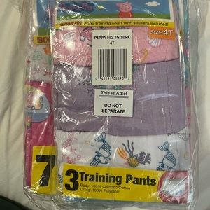 Peppa pig training underwear. Never opened. Size 4T